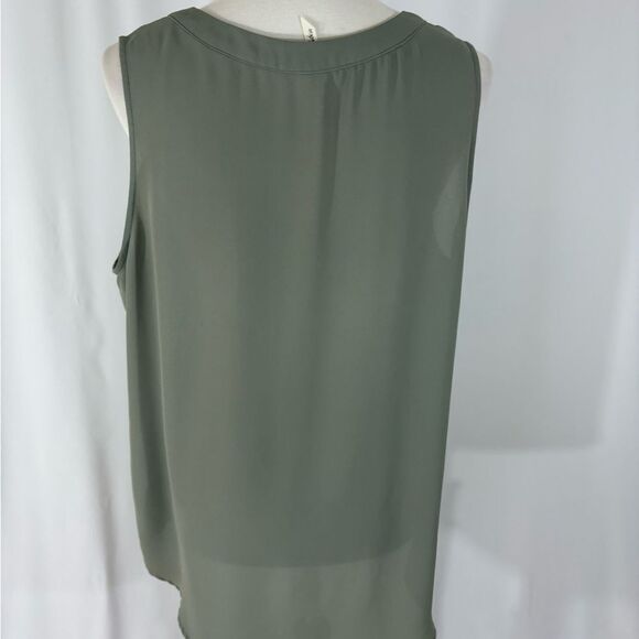NWOT Bellatrix Olive Green Sleeveless Top - Picture 4 of 6